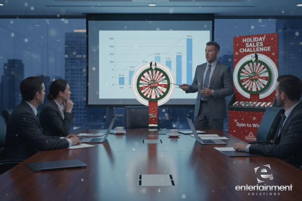 Entertainment solutions with Strike A Light and Whack-A-Mole icebreaker games for corporate Christmas parties